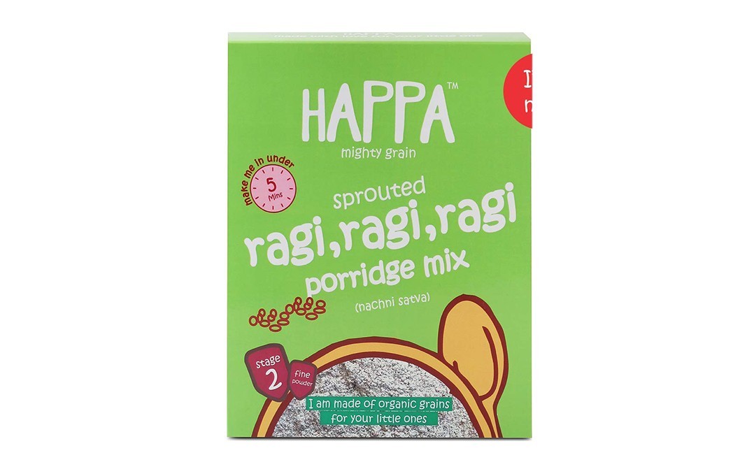 Happa Sprouted Ragi, Ragi, Ragi Porridge Mix   Box  300 grams